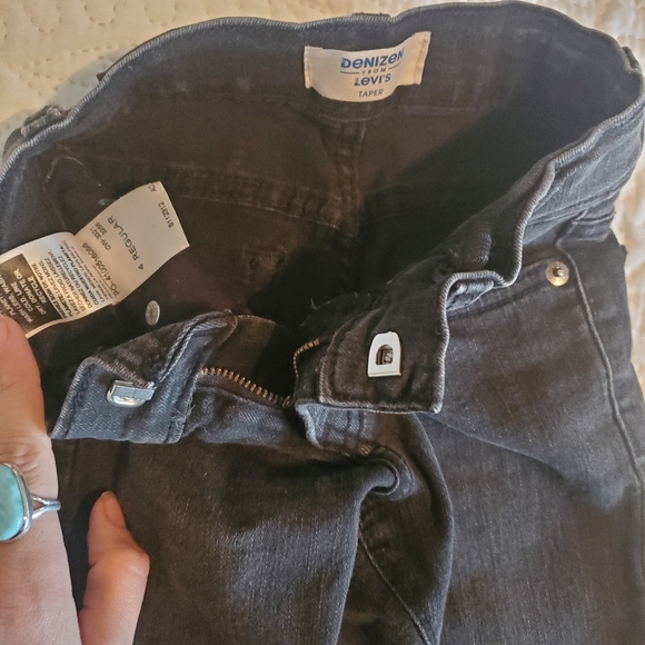Levis Denizen tapered little boys size 4 regular black wash jeans - Picture 3 of 4